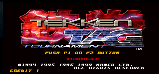 Tekken Tag Tournament (Asia, TEG2+VER.C1) Title Screen